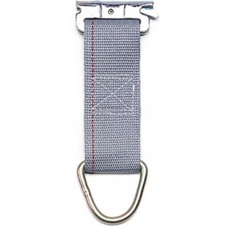 KINEDYNE Kinedyne Rope Tie Off - 6" x 2" D-Ring Spring-Loaded Fitting - 660001
